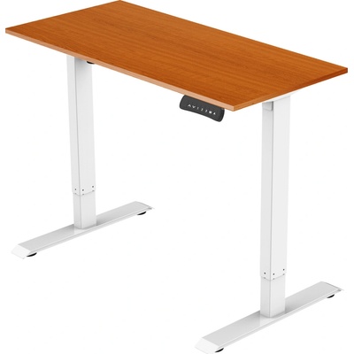 Delso Výškovo nastaviteľný stôl ADJUSTER PRO 70 x 140 cm čerešňa / biela