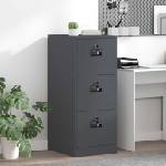 vidaXL Кабинет за файлове с чекмедже Антрацит 44 x 50 x 106.5 см (891600)