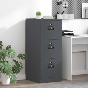 vidaXL Кабинет за файлове с чекмедже Антрацит 44 x 50 x 106.5 см (891600)