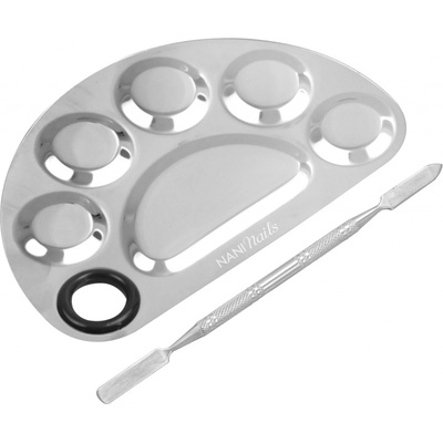 Nani paletka na míchání barev + exkavátor stříbrná