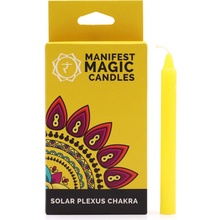 Ancient Wisdom Manifest Magic Candles 3. čakra Solar Plexus 12 ks