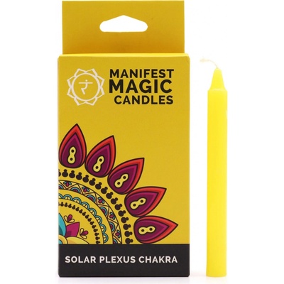 Ancient Wisdom Manifest Magic Candles 3. čakra Solar Plexus 12 ks