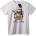 NOONEBRAND Тениска Куче в Космоса - 2XL, White