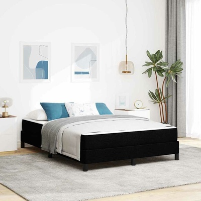 zahrada-XL 3398495 Postel s boxspringem s matrací Černá textil
