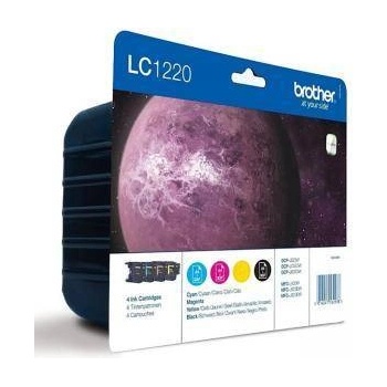 Brother Съвместим икономичен комплект мастилени касети Brother LC-1220 Value Pack, LC1220VALBP