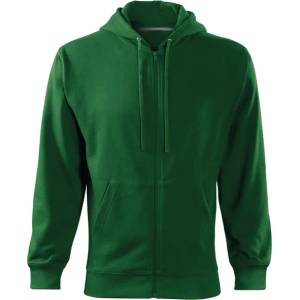 MALFINI Trendy Мъжки суичър с цип, зелен, 300 г/м2 (41006)