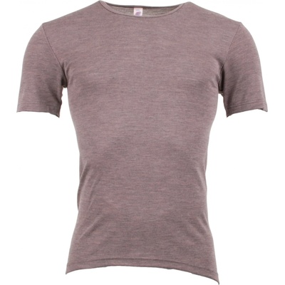 Engel Мъжко копринено термобельо Engel Undershirt S/S Merino base layer - Walnut - размер 54/56 (EU) (014-0596-0313)