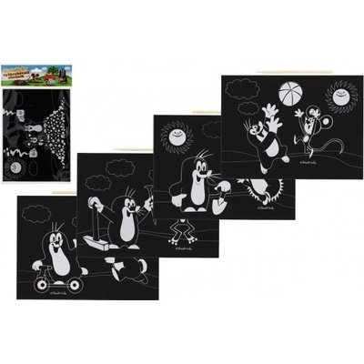 Wiky Škrabací Vyškrabovací obrázek Krtek A4 mix druhů – Zboží Dáma