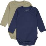 Minymo Детско ежедневно термо бельо Minymo Kid's Body L/S (2-Pack) Everyday base layer - Dark Navy - размер 80 (EU) (714-1852-0416)