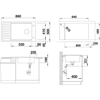 Image 1 of BLANCO ELON XL 8 S (524874)