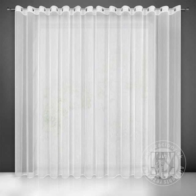 Záclona PILAR na krúžkoch biela 350x250cm