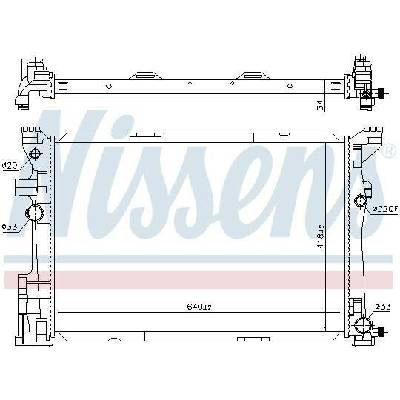 Chladič motoru NISSENS 67187