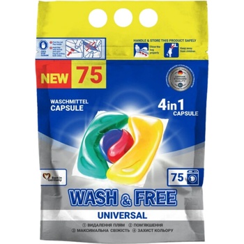 Wash&Free Universal kapsle 75 PD