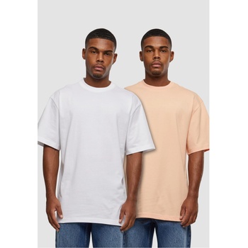 Urban Classics 2 Броя Изчистени Мъжки ТенискиTall Tee 2-Pack softapricot+white XXLUB-TB006A-14072 - Тъмносив, размер S