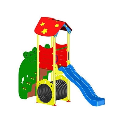 P-Stroy Детска пързалка къщичка с тунел