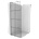 Mexen Kioto душ параван Walk-in 70 x 200 cm, черна решетка 8 mm, бял - 800-070-101-20-77 (800-070-101-20-77)