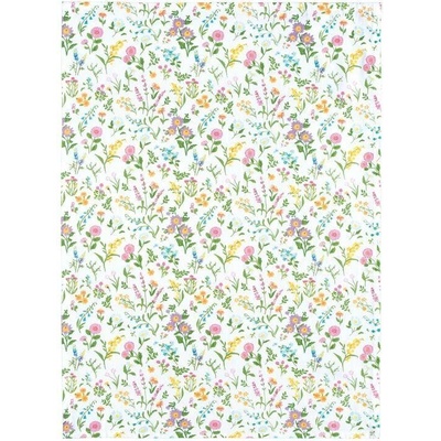 SCANquilt DEKORO KVÍTÍ 50 x 70 cm bílopestrá