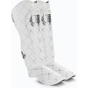 Top King Протектори за подбедрица и стъпала Top King Chain Semi Leather white/silver