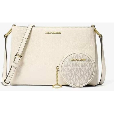 Michael Kors kožená crossbody s peněženkou v dárkovém balení mléčná