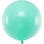 Party Deco Голям Латексов Балон, Пастел, Мента, 60см (olbom-103j)
