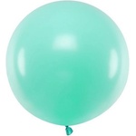 Party Deco Голям Латексов Балон, Пастел, Мента, 60см (olbom-103j)
