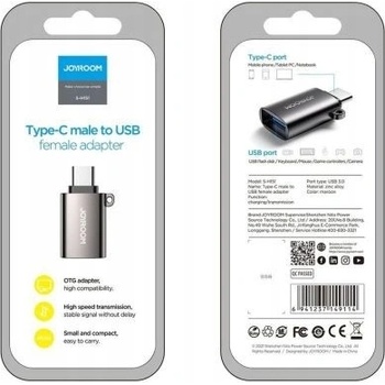 Joyroom OTG adaptér USB 3.2 Gen 1 - USB-C M/F čierny S-H151 Black