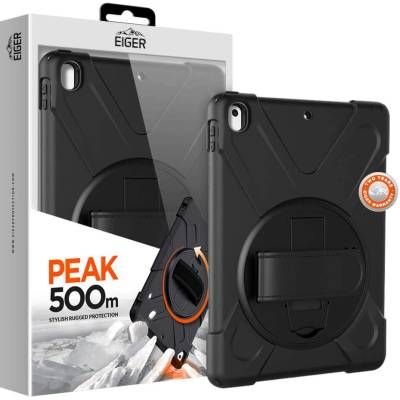 Eiger Peak 500m Case - удароустойчив хибриден кейс от най-висок клас за iPad Air 3 (2019), iPad Pro 10.5 (2017) (черен)