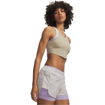 Under Armour Womens Explor Trail Run Pocket Tank - Khaki/Purple