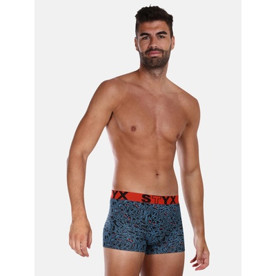 Styx Сини и черни мъжки боксерки с шарка Styx Styx | Cheren | МЪЖЕ | 3XL
