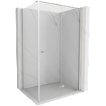 Mexen Mist-F сгъваем параван за душ дясно 85 x 95 см, прозрачен, четкан никел (8A6T-085-095-97-00-P)