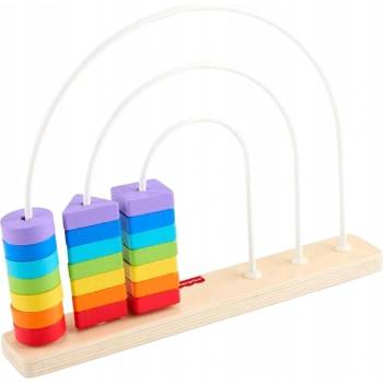 Mattel Дървено сметало Fisher Price - Rainbow Beads (JFG15)