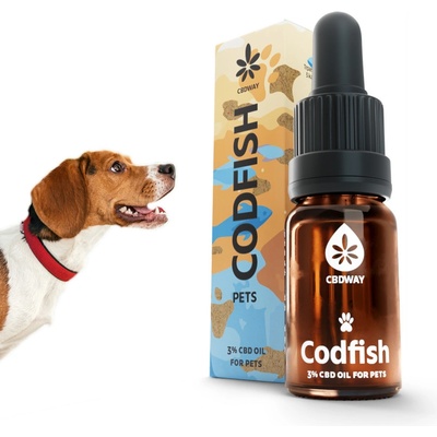 CBD WAY Olej Pro mazlíčky Treska 3 % 10 ml