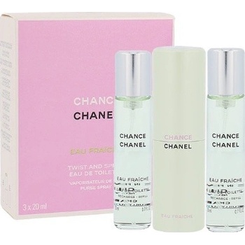 Chanel Chance Eau Fraiche toaletná voda dámska 3 x 20 ml náplň