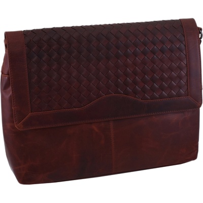 Mercucio dámská kožená crossbody kabelka koňak 390121