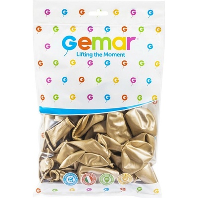 Gemar #088 Balónek 33 cm 13 SHINY zlatý