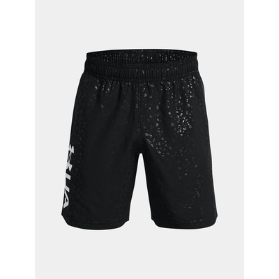 Under Armour UA Woven Emboss Shorts-BLK čierne