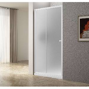 SAPHO Ugga - Душова врата 185x120 см, стъклена, тухлена/бяла AWS120 (AWS120)