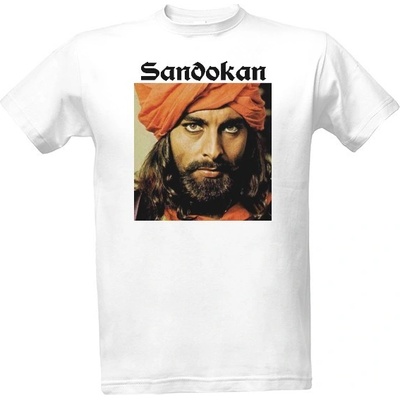 Tričko s potiskem Sandokan fotka pánské bílá