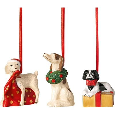 VILLEROY & BOCH Set vánočních ozdob NOSTALGIC ORNAMENTS Dárky 3 ks – Hledejceny.cz