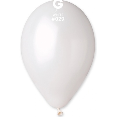 Svet balonku Balónik metalický biely 26 cm