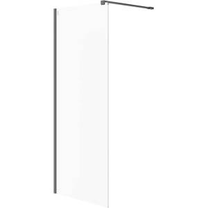 Cersanit Mille - Душ кабина Walk-In, 80x200 см, черно/прозрачно стъкло S161-007 (S161-007)