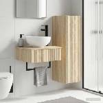 vidaXL Комплект мебели за баня 2 бр. Дъб сонома 33 x 34, 5 x 100 см (3406095)