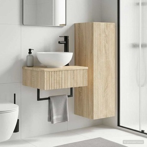 vidaXL Комплект мебели за баня 2 бр. Дъб сонома 33 x 34, 5 x 100 см (3406095)