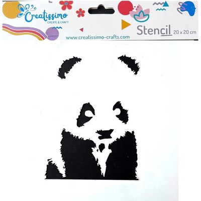 Creatissimo plastová šablona Panda 20 x 20 cm – Hledejceny.cz