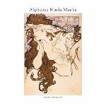  Принт Salon des Cent poster, Алфонс Муха - репродукция (Print1064)