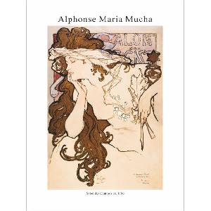  Принт Salon des Cent poster, Алфонс Муха - репродукция (Print1064)