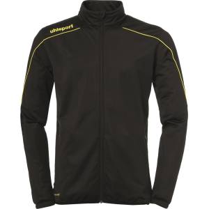 Uhlsport Яке Uhlsport Men's Stream 22 Classic Moisture-Wicking Performance Training Jacket - Black/LimeYel