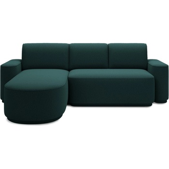 Eltap Зелен шенилов разтегателен ъглов диван с място за съхранение (ляв ъгъл) Aurumm - ELTAP (CO-AUR-LT-35ENJ)