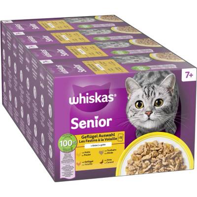 Whiskas Senior jumbo balení 144 x 85 g 7+ drůbeží výběr v želé 144 x 85 g