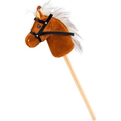 FAUNICA Kůň světle hnědý na tyči Hobby horse Scarlet – Zboží Mobilmania